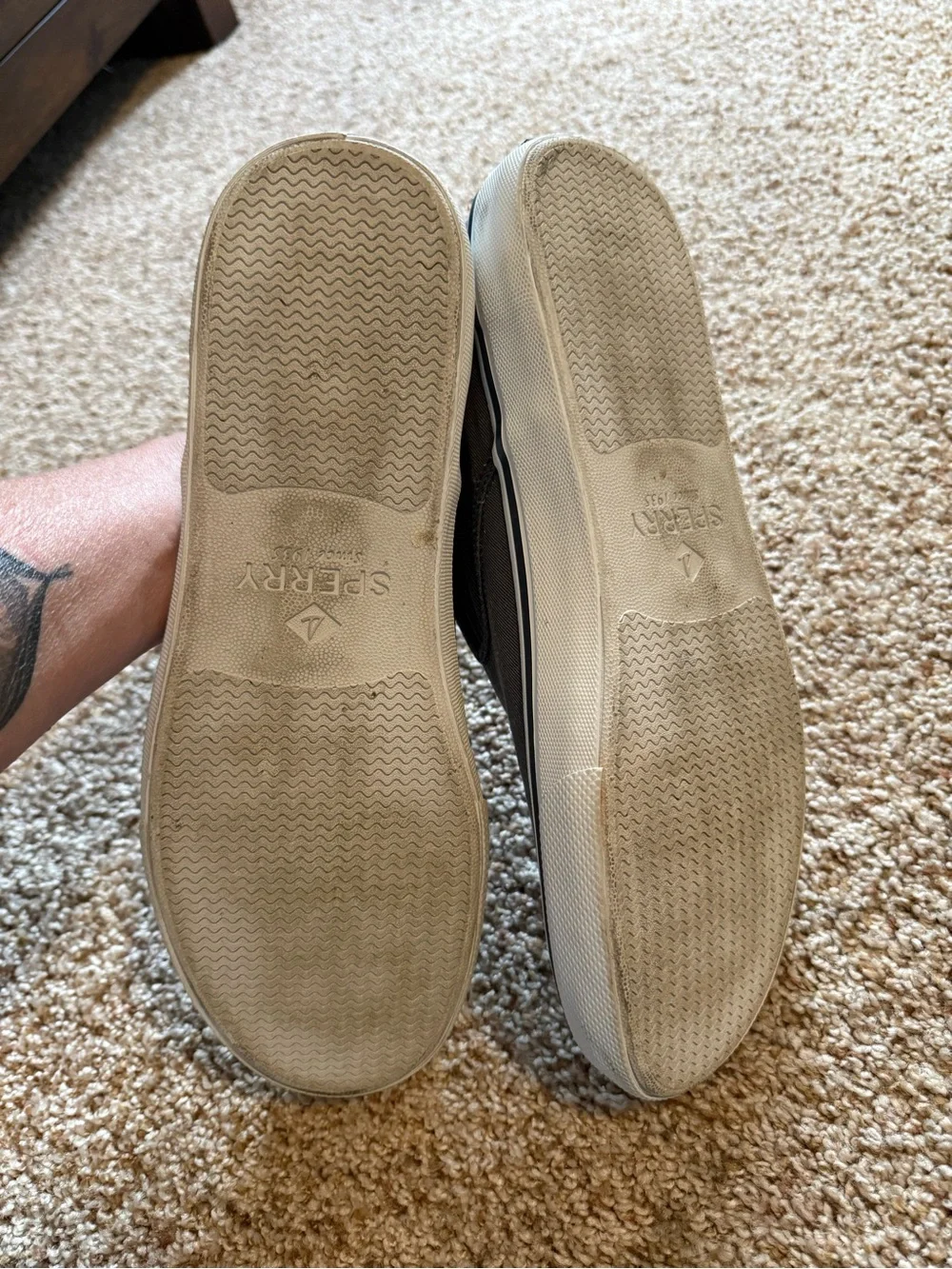Sperry loafers. Gray. Good used condition. Men’s size 12